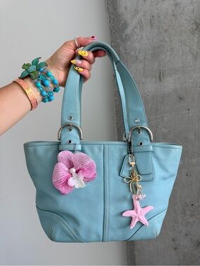 vintage Coach Leather Soho Shoulder Bag/ Mini Tote